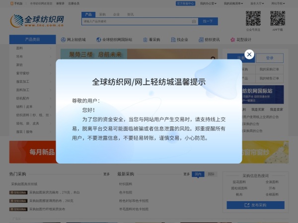 全球纺织网预览图